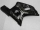 Mejores Carenados Moto Suzuki GSXR 600/750 2001-2003 - Negro Brillante Plata Llama