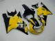 Mejores Carenados Moto Suzuki GSXR 600/750 2001-2003 - Amarillo Azul Oscuro Negro Brillante