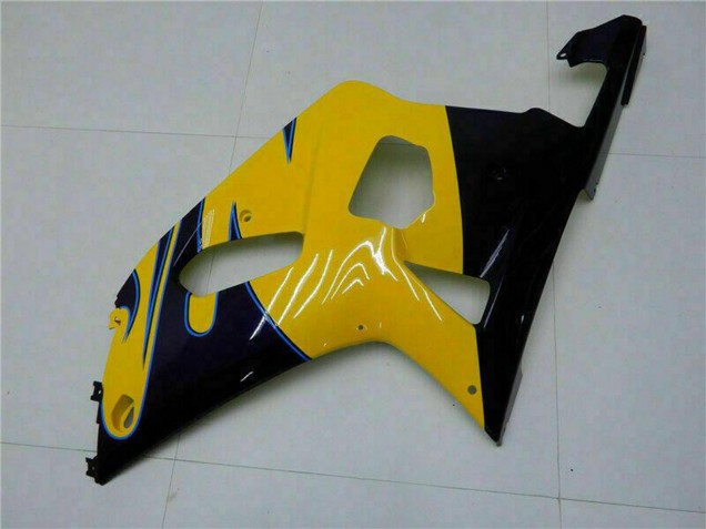 Mejores Carenados Moto Suzuki GSXR 600/750 2001-2003 - Amarillo Azul Oscuro Negro Brillante