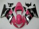 Mejores Carenados Moto Suzuki GSXR 600/750 2001-2003 - Rosa Plata Negro Brillante