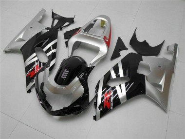 Mejores Carenados Moto Suzuki GSXR 600/750 2001-2003 - Plata Negro Brillante Rojo