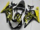 Mejores Carenados Moto Suzuki GSXR 600/750 2001-2003 - Negro Brillante Amarillo Llama