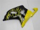 Mejores Carenados Moto Suzuki GSXR 600/750 2001-2003 - Negro Brillante Amarillo Llama
