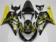 Mejores Carenados Moto Suzuki GSXR 600/750 2001-2003 - Negro Brillante Amarillo Llama