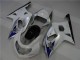 Mejores Carenados Moto Suzuki GSXR 600/750 2001-2003 - Blanco Plata Azul Negro