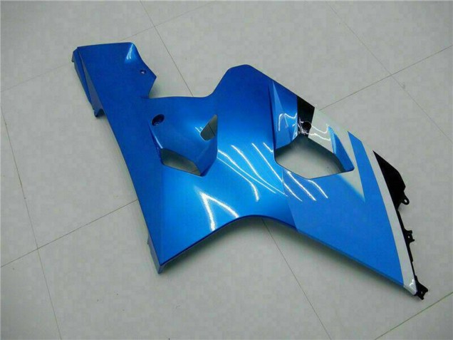 Mejores Carenados Moto Suzuki GSXR 600/750 2004-2005 - Blanco Azul Negro