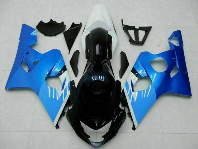 Mejores Carenados Moto Suzuki GSXR 600/750 2004-2005 - Blanco Azul Negro