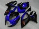 Mejores Carenados Moto Suzuki GSXR 600/750 2006-2007 - Azul Negro Mate Rojo