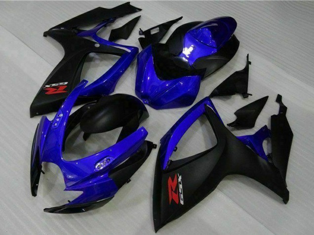 Mejores Carenados Moto Suzuki GSXR 600/750 2006-2007 - Azul Negro Mate Rojo