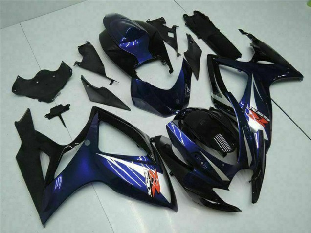 Mejores Carenados Moto Suzuki GSXR 600/750 2006-2007 - Negro Brillante Azul