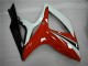 Mejores Carenados Moto Suzuki GSXR 600/750 2006-2007 - Blanco Rojo Negro Brillante Raya