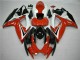 Mejores Carenados Moto Suzuki GSXR 600/750 2006-2007 - Blanco Rojo Negro Brillante Raya