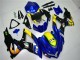 Mejores Carenados Moto Suzuki GSXR 600/750 2008-2010 - Azul Amarillo Tiburón