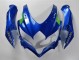 Mejores Carenados Moto Suzuki GSXR 600/750 2008-2010 - Azul Blanco Verde Negro