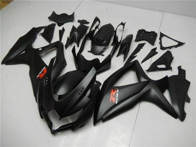 Mejores Carenados Moto Suzuki GSXR 600/750 2008-2010 - Negro Mate Rojo