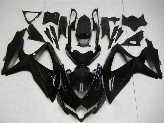 Mejores Carenados Moto Suzuki GSXR 600/750 2008-2010 - Negro Brillante Negro Mate