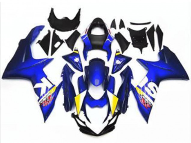 Mejores Carenado Moto Suzuki GSXR 600/750 2011-2024 - Azul Blanco