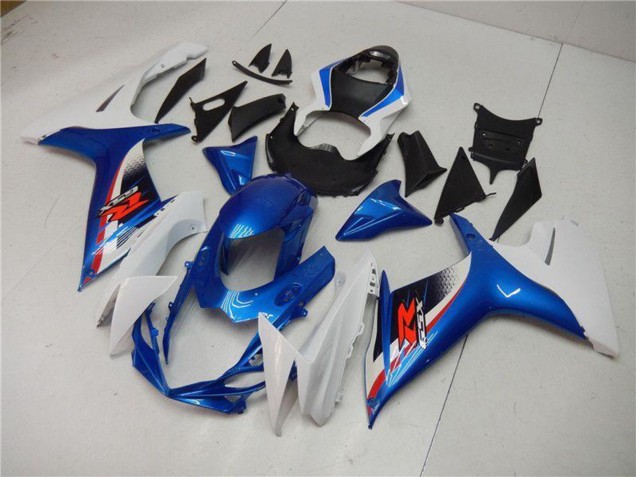 Mejores Carenado Moto Suzuki GSXR 600/750 2011-2024 - Blanco Azul Negro Rojo