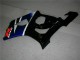 Mejores Carenados Moto ABS Suzuki GSXR 1000 2003-2004 - Blanco Azul Negro Brillante Rojo