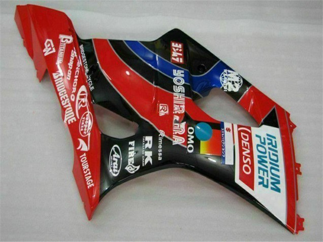 Mejores Carenados Moto Suzuki GSXR 1000 2003-2004 - Rojo Negro Azul Yoshimura