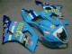 Mejores Carenados Moto Suzuki GSXR 1000 2003-2004 - Azul Blanco Amarillo Rizla