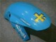 Mejores Carenados Moto Suzuki GSXR 1000 2003-2004 - Azul Blanco Amarillo Rizla