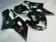 Mejores Carenado Moto Suzuki GSXR 1000 2005-2006 - Negro Brillante Negro Mate Rojo