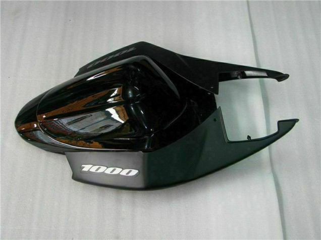 Mejores Carenado Moto Suzuki GSXR 1000 2005-2006 - Negro Brillante Negro Mate Rojo