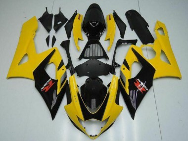Mejores Carenados Moto Suzuki GSXR 1000 2005-2006 - Amarillo Negro Brillante Rojo