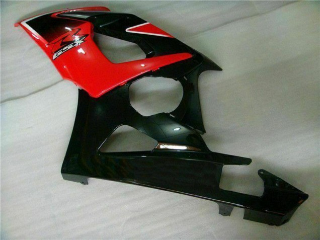 Mejores Carenados Moto Suzuki GSXR 1000 2005-2006 - Rojo Negro Brillante Negro Mate