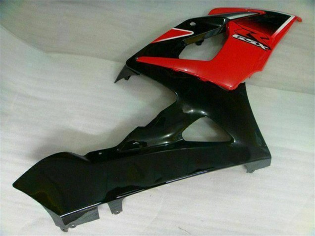 Mejores Carenados Moto Suzuki GSXR 1000 2005-2006 - Rojo Negro Brillante Negro Mate