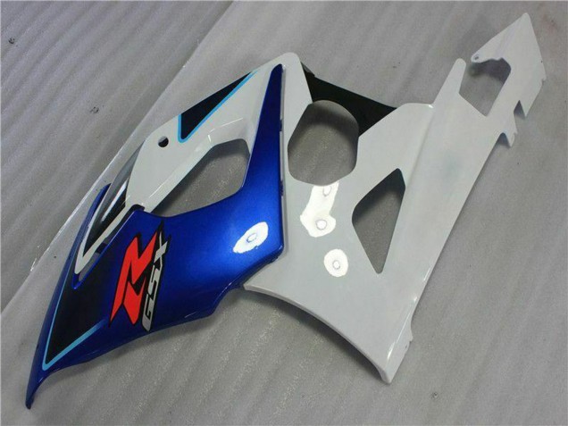 Mejores Kits Carenado Moto Suzuki GSXR 1000 2005-2006 - Blanco Azul Negro Brillante