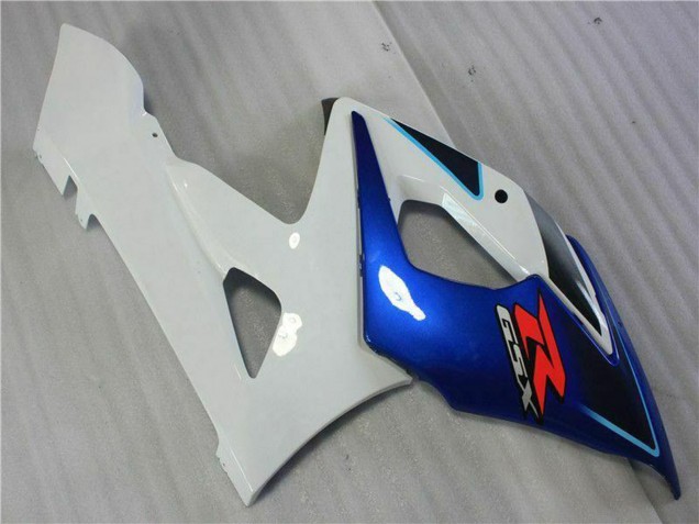 Mejores Kits Carenado Moto Suzuki GSXR 1000 2005-2006 - Blanco Azul Negro Brillante