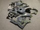 Mejores Carenados Moto Honda CBR600RR 2009-2012 - Nardo Gris Oscuro Amarillo