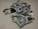 Mejores Carenados Moto Honda CBR600RR 2009-2012 - Nardo Gris Oscuro Amarillo