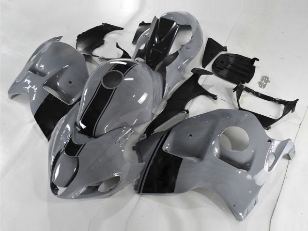 Mejores Carenados Moto Suzuki GSXR 1300 Hayabusa 1996-2007 - Nardo Gris Negro No Calcomanía