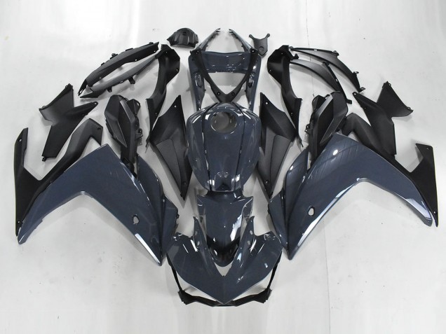 Mejores Carenados Moto Yamaha YZF R3/R25 2015-2018 - Gris Oscuro Negro Mate