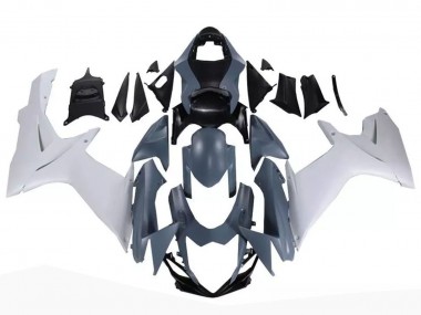 Mejores Carenados Moto Suzuki GSXR 600 / GSXR 750 2011-2024 - Nardo Gris Blanco