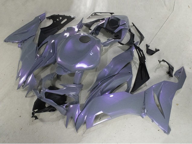 Mejores Carenados Moto Kawasaki ZX6R 2019-2022 - Camaleón Gris Dazz Púrpura Perla