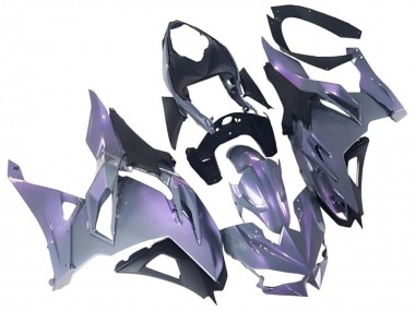 Mejores Carenados Moto Kawasaki Ninja 500 EX500R 2024-2025 - Camaleón Gris Dazz Púrpura Perla