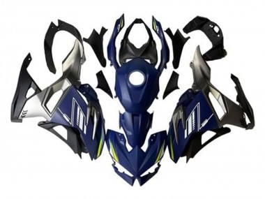 Mejores Carenados Moto Kawasaki Ninja 500 EX500R 2024-2025 - Azul Blanco Amarillo Plata Negro