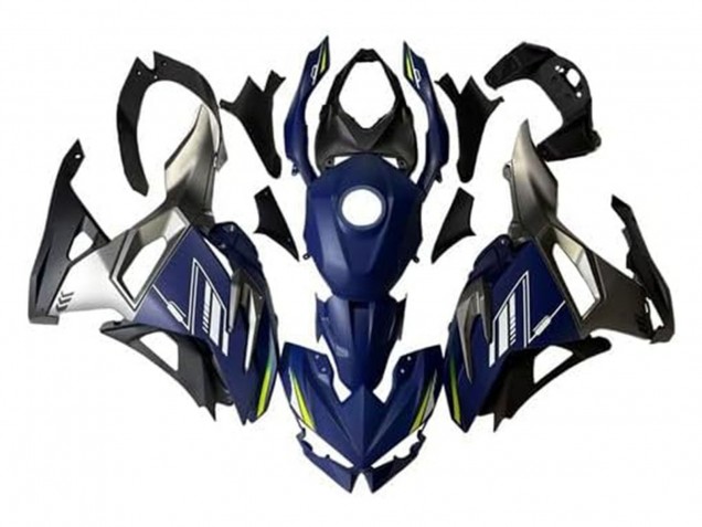 Mejores Carenados Moto Kawasaki Ninja 500 EX500R 2024-2025 - Azul Blanco Amarillo Plata Negro