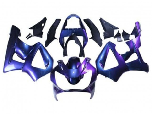 Mejores Carenados Moto Honda CBR900RR 929 2000-2001 - Camaleón Azul Púrpura