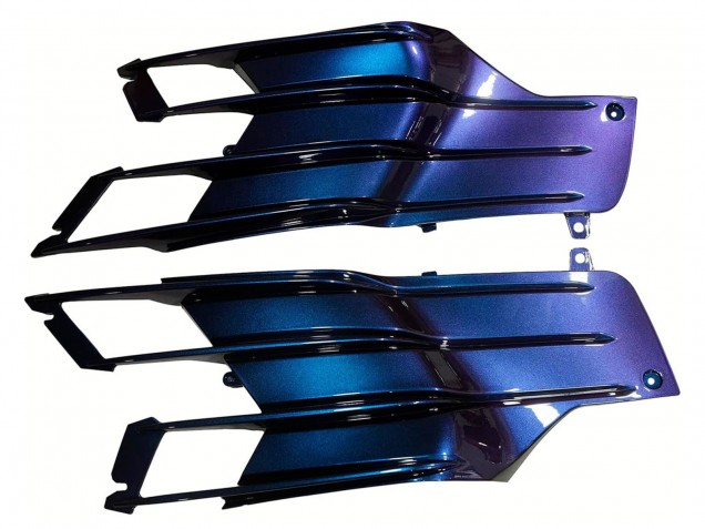 Mejores Carenados Moto Kawasaki ZX14R ZZR1400 2012-2024 - Camaleón Azul Púrpura