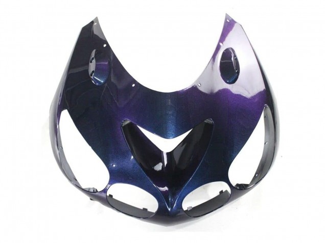 Mejores Carenados Moto Kawasaki ZX14R ZZR1400 2006-2011 - Camaleón Azul Púrpura