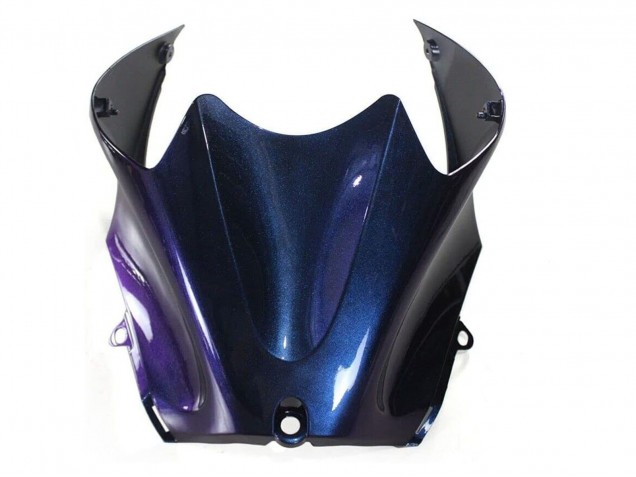 Mejores Carenados Moto Kawasaki ZX14R ZZR1400 2006-2011 - Camaleón Azul Púrpura
