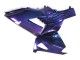 Mejores Carenados Moto Kawasaki ZX14R ZZR1400 2006-2011 - Camaleón Azul Púrpura