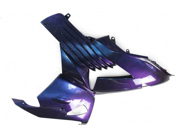 Mejores Carenados Moto Kawasaki ZX14R ZZR1400 2006-2011 - Camaleón Azul Púrpura