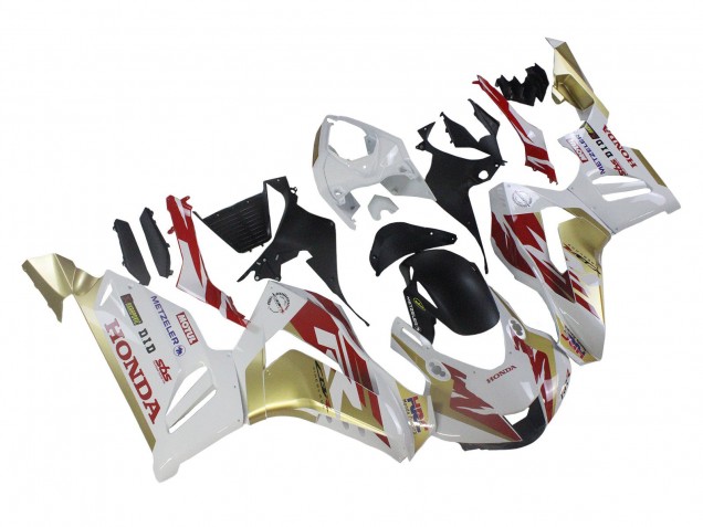 Mejores Carenados Moto Honda CBR1000RR-R 2020-2023 - Blanco Rojo Oro Motul HRC