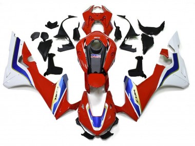Mejores Carenado Moto Honda CBR1000RR-R 2020-2023 - Blanco Rojo Azul HRC